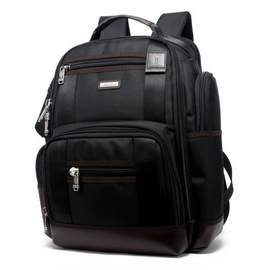 Bopai 11-85301 15.6 inch Large Capacity Multi-layer Zipper Bag Design Breathable Laptop Backpack, Size: 35 x 20 x 43cm(Black) - free shipping - PMC Jewellery - Order now!