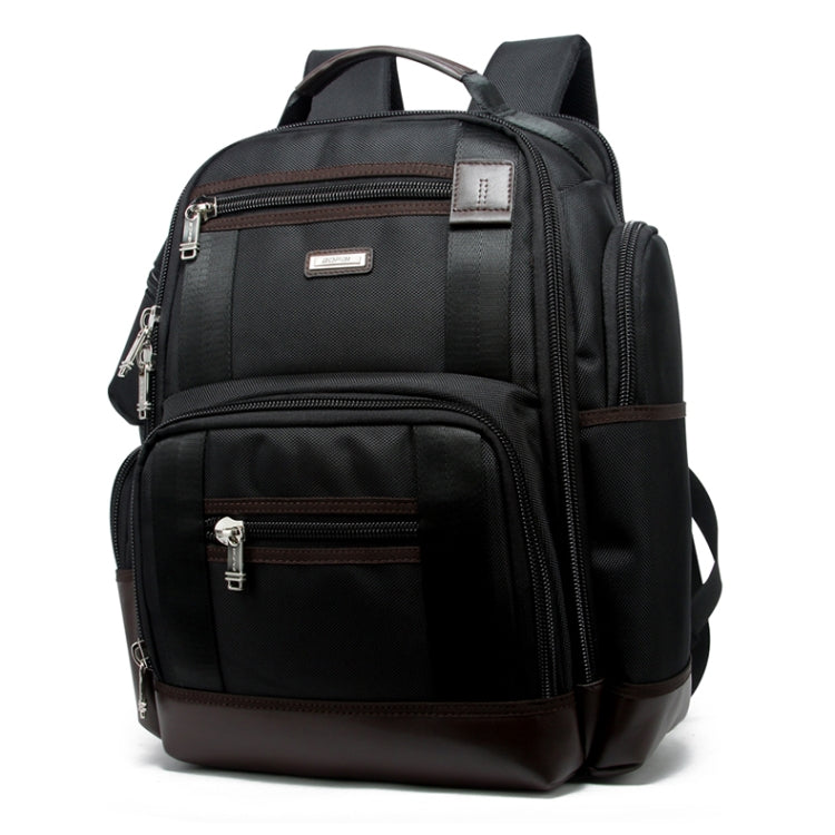 Bopai 11-85301 15.6 inch Large Capacity Multi-layer Zipper Bag Design Breathable Laptop Backpack, Size: 35 x 20 x 43cm(Black) - free shipping - PMC Jewellery - Order now!