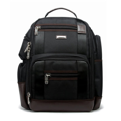 Bopai 11-85301 15.6 inch Large Capacity Multi-layer Zipper Bag Design Breathable Laptop Backpack, Size: 35 x 20 x 43cm(Black) - free shipping - PMC Jewellery - Order now!
