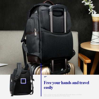 Bopai 11-85301 15.6 inch Large Capacity Multi-layer Zipper Bag Design Breathable Laptop Backpack, Size: 35 x 20 x 43cm(Black) - free shipping - PMC Jewellery - Order now!