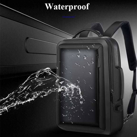 Bopai 751-006551 Large Capacity Business Casual Breathable Laptop Backpack with External USB Interface, Size: 30 x 12 x 44cm(Black)