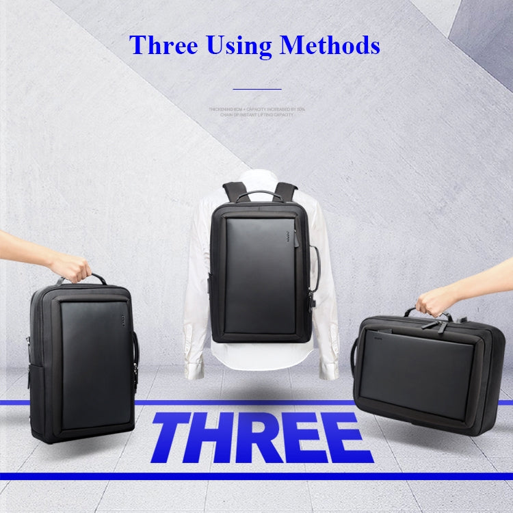 Bopai 751-006551 Large Capacity Business Casual Breathable Laptop Backpack with External USB Interface, Size: 30 x 12 x 44cm(Black) - free shipping - PMC Jewellery - Order now!