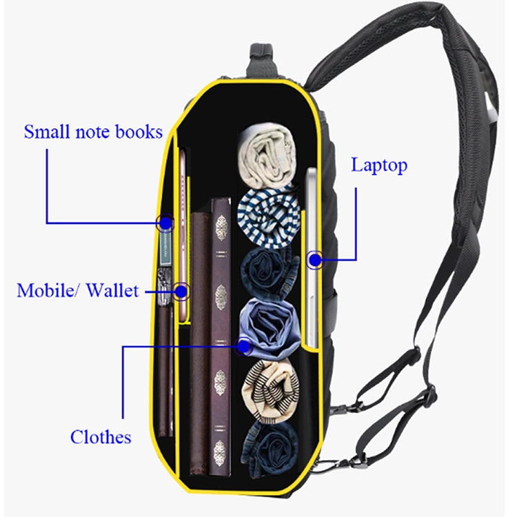 Bopai 751-006551 Large Capacity Business Casual Breathable Laptop Backpack with External USB Interface, Size: 30 x 12 x 44cm(Black) - free shipping - PMC Jewellery - Order now!