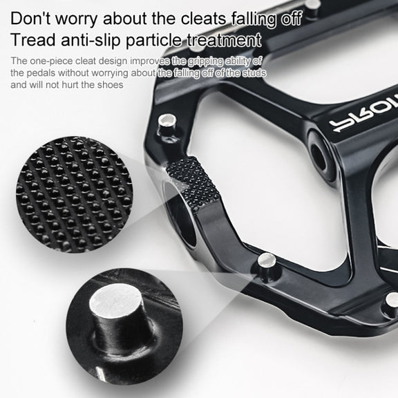 PROMEND PD-M28E 1 Pair Bicycle Aluminum Alloy DU Bearings Pedals with LED
