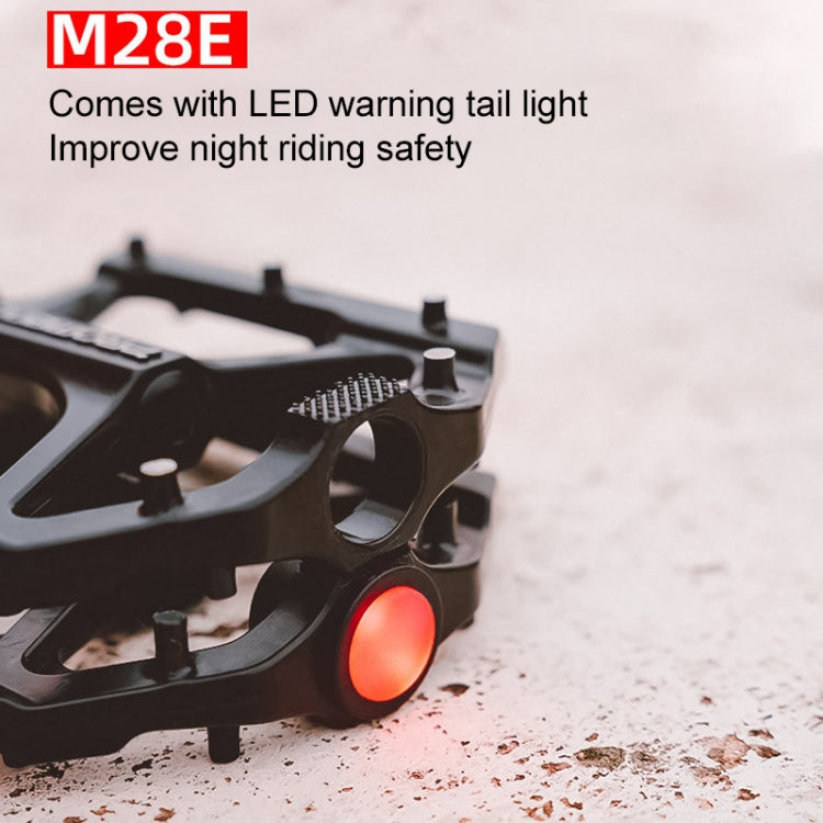 PROMEND PD-M28E 1 Pair Bicycle Aluminum Alloy DU Bearings Pedals with LED - Pedals by PROMEND | Online Shopping South Africa | PMc TechLife | Buy Now Pay Later Mobicred