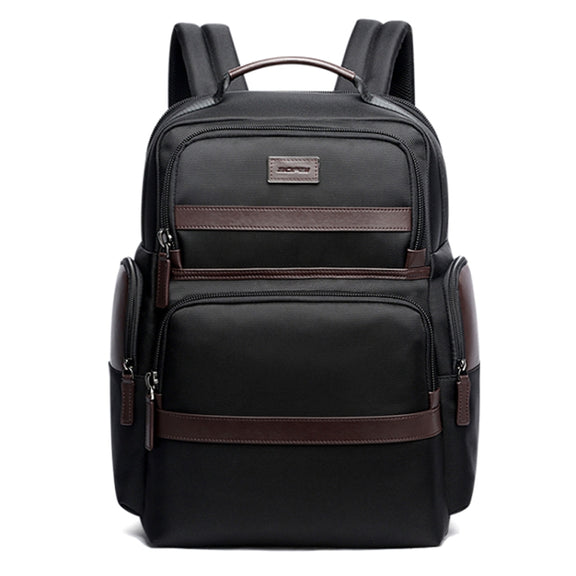 Bopai 751-007301 Business Anti-theft Water-resistant Large Capacity Double Shoulder Bag,with USB Charging Port, Size: 28x19x42cm(Black)