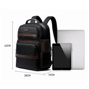 Bopai 751-007301 Business Anti-theft Water-resistant Large Capacity Double Shoulder Bag,with USB Charging Port, Size: 28x19x42cm(Black)