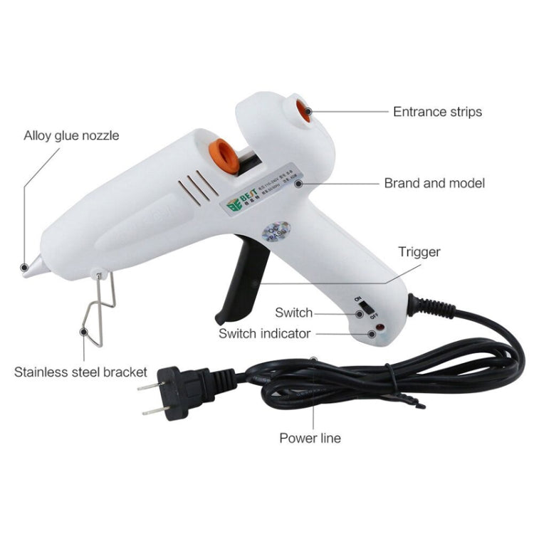 BEST-B-B AC 220V Hot Pneumatic Glue Gun - Hot Melt Glue Gun by BEST | Online Shopping South Africa | PMC TechLife | Buy Now Pay Later Mobicred