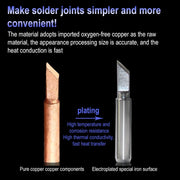 10 PCS 900M-T-1C Small C Type Lead-free Electric Welding Soldering Iron Tips