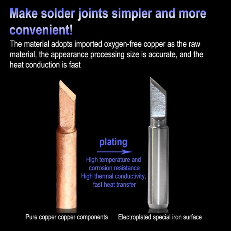 10 PCS 900M-T-4C Big C Type Lead-free Electric Welding Soldering Iron Tips - Soldering Iron Tip by PMC TechLife | Online Shopping South Africa | PMC TechLife | Buy Now Pay Later Mobicred