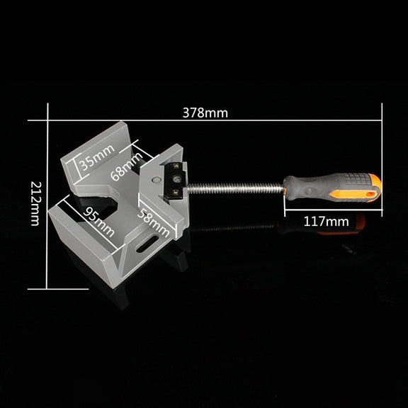 Aluminum Single Handle 90 Degree Right Angle Clamp Angle Clamp Woodworking Frame Clip Right Angle Folder Tool