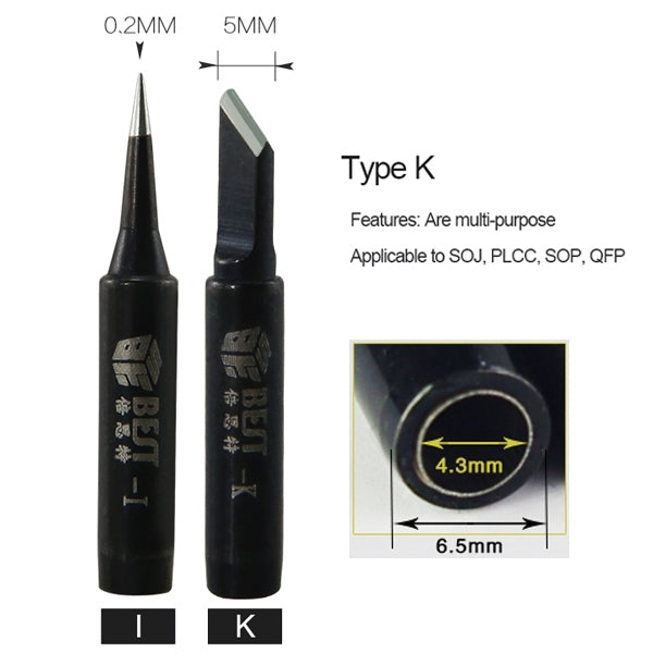 10 PCS BEST Lead Free Series Soldering Tip Welding Contact Head A-900M-T-I - free shipping - PMC Jewellery - Order now!