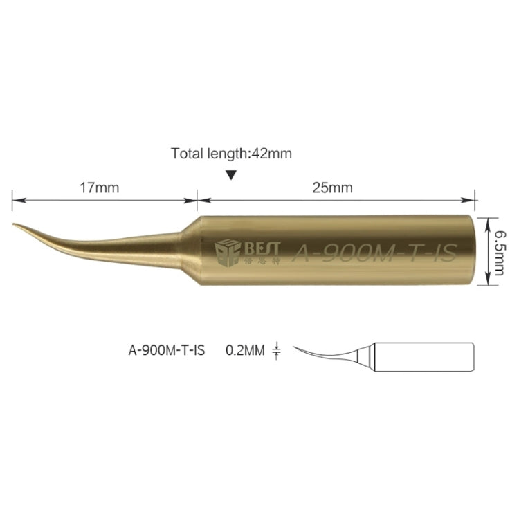 10 PCS BEST Pure Copper Low Temperature Soldering Iron Tip Special for Welding Fly Jump Wire A-900M-T-IS - free shipping - PMC Jewellery - Order now!
