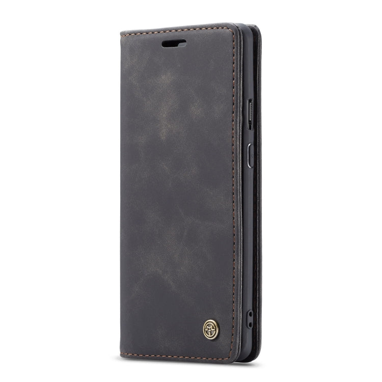 CaseMe-013 Multifunctional Retro Frosted Horizontal Flip Leather Case for OnePlus 7 Pro, with Card Slot & Holder & Zipper Wallet & Photo Frame(Black)