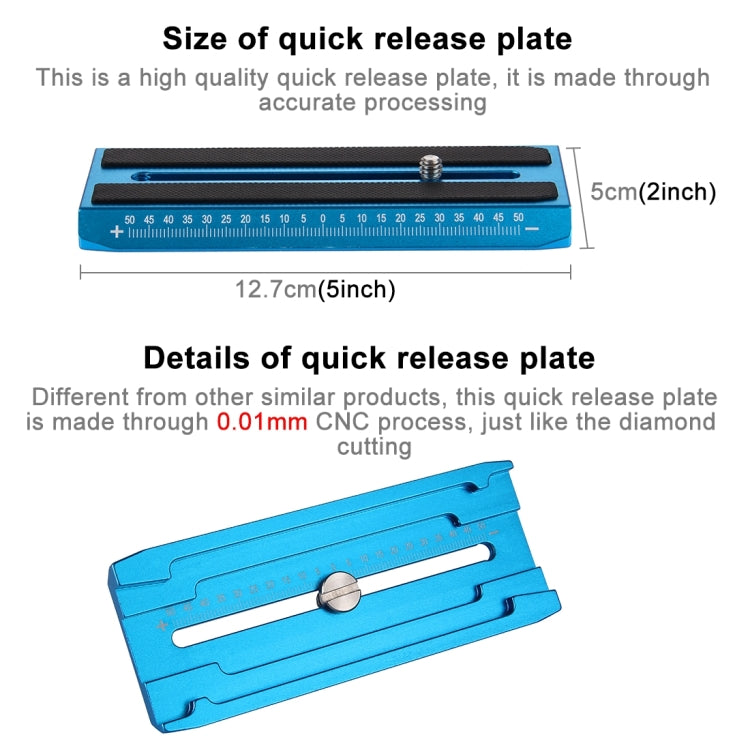 PULUZ 38.5-61cm Carbon Fibre Handheld Stabilizer for DSLR & DV Digital Video & Cameras, Load Range: 0.5-3kg(Blue) - free shipping - PMC Jewellery - Order now!