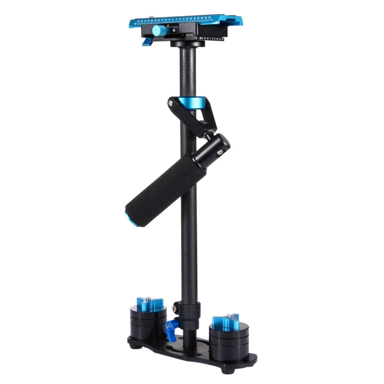 PULUZ 38.5-61cm Carbon Fibre Handheld Stabilizer for DSLR & DV Digital Video & Cameras, Load Range: 0.5-3kg(Blue) - free shipping - PMC Jewellery - Order now!