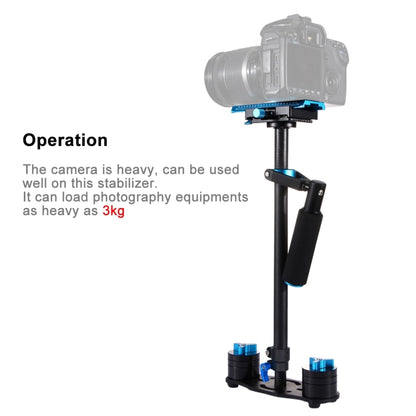 PULUZ 38.5-61cm Carbon Fibre Handheld Stabilizer for DSLR & DV Digital Video & Cameras, Load Range: 0.5-3kg(Blue) - free shipping - PMC Jewellery - Order now!