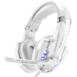 KOTION EACH G9000 3.5mm Gaming Headset with Microphone LED Light,Cable Length: About 2.2m(White) - Multimedia Headset by KOTION EACH | Online Shopping South Africa | PMC TechLife | Buy Now Pay Later Mobicred