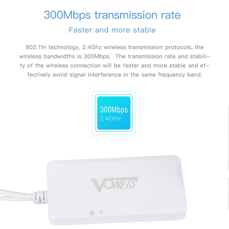VONETS VAP11G-500S High Power CPE 20dbm Mini WiFi 300Mbps Bridge WiFi Repeater Signal Booster, Outdoor Wireless Point to Point, No Abstacle(White) - free shipping - PMC Jewellery - Order now!