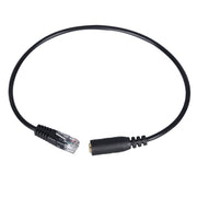 3.5mm Jack to RJ9 PC / Mobile Phones Headset to Office Phone Adapter Convertor Cable, Length: 32cm(Black)