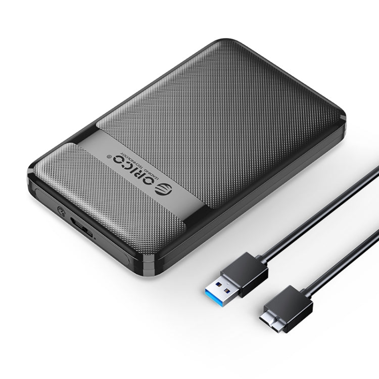 ORICO 2577U3-V1 Grid Texture Design 2.5 inch USB3.0 Micro-B Hard Drive Enclosure Box(Black) - HDD Enclosure by ORICO | Online Shopping South Africa | PMC TechLife | Buy Now Pay Later Mobicred