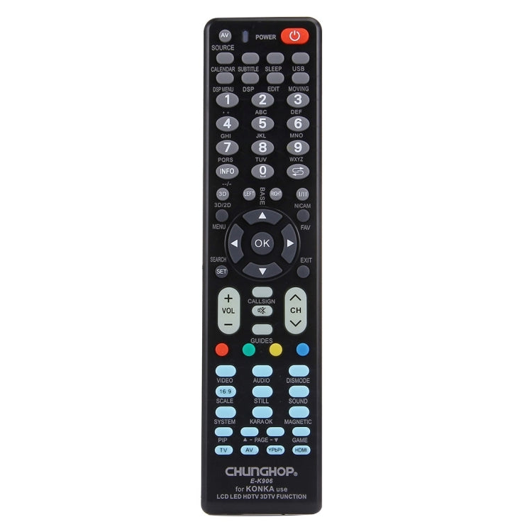 CHUNGHOP E-K906 Universal Remote Controller for KONKA LED TV / LCD TV / HDTV / 3DTV - TV by CHUNGHOP | Online Shopping South Africa | PMC Jewellery | Buy Now Pay Later Mobicred