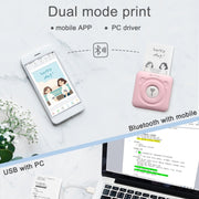 Peripage A6 Portable Inkless Pocket Thermal Bluetooth Printer(Pink)