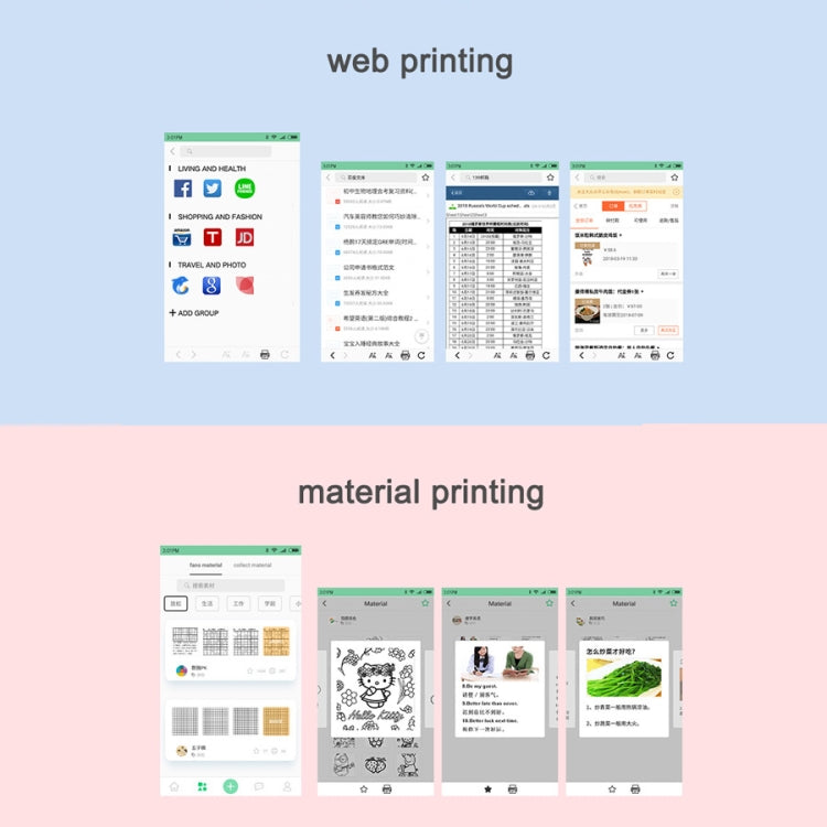 Peripage A6 Portable Inkless Pocket Thermal Bluetooth Printer(White) - Printer by PMC TechLife | Online Shopping South Africa | PMC TechLife | Buy Now Pay Later Mobicred