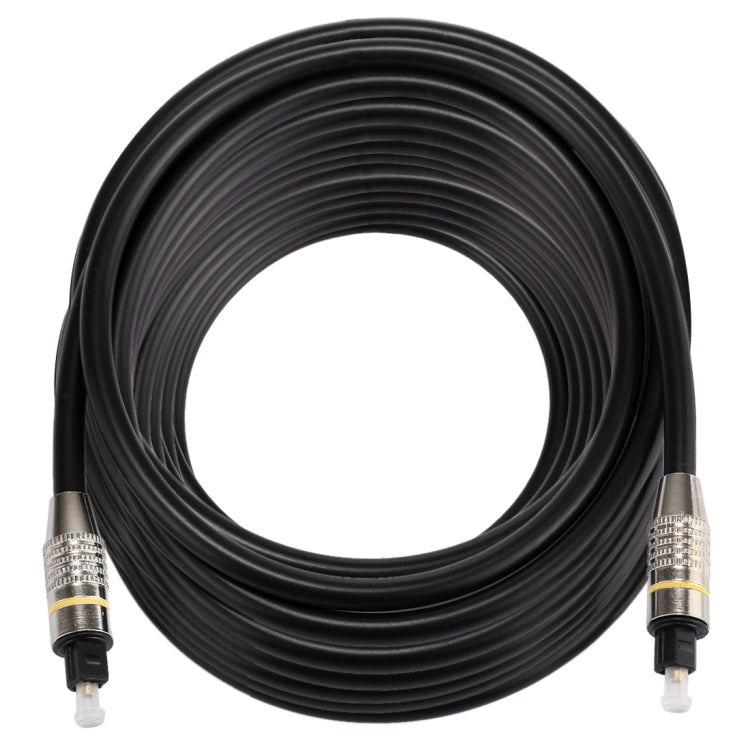 20m OD6.0mm Nickel Plated Metal Head Toslink Male to Male Digital Optical Audio Cable - Audio Optical Cables by PMC Jewellery | Online Shopping South Africa | PMC Jewellery | Buy Now Pay Later Mobicred