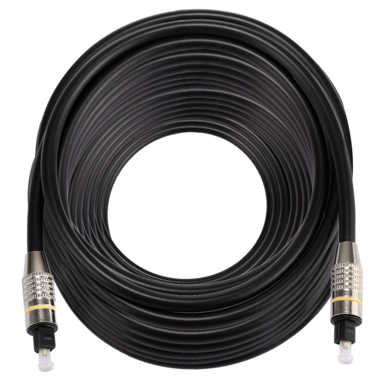 25m OD6.0mm Nickel Plated Metal Head Toslink Male to Male Digital Optical Audio Cable - Audio Optical Cables by PMC Jewellery | Online Shopping South Africa | PMC Jewellery | Buy Now Pay Later Mobicred