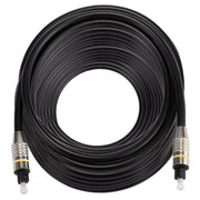 25m OD6.0mm Nickel Plated Metal Head Toslink Male to Male Digital Optical Audio Cable