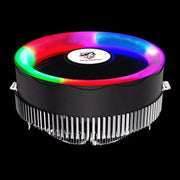 3 Pin Computer Components Chassis Fan Host Silent Cooling Fan with RGB Color Light for Intel: 1775 1366 1150 1151 1155 1156 (AMD: 754 939 AM2 AM2+ AM3 AM3+)