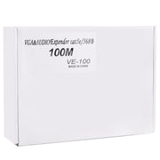 VGA & Audio Extender 1920x1440 HD 100m Cat5e / 6-568B Network Cable Sender Receiver Adapter, AU Plug