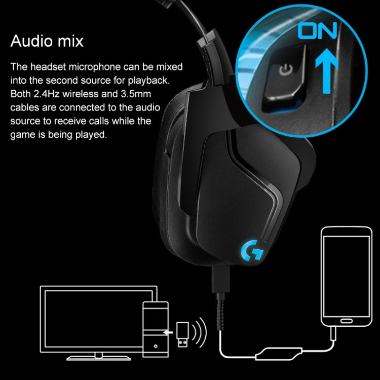 Logitech G933S Wireless Wired Dual-mode EarphoneDolby 7.1 Stereo Noise Reduction Competition Gaming Headset - free shipping - PMC TechLife - Order now!