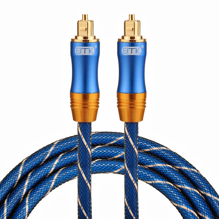 EMK LSYJ-A 1.5m OD6.0mm Gold Plated Metal Head Toslink Male to Male Digital Optical Audio Cable - Audio Optical Cables by EMK | Online Shopping South Africa | PMC TechLife | Buy Now Pay Later Mobicred