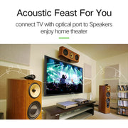 EMK LSYJ-A 2m OD6.0mm Gold Plated Metal Head Toslink Male to Male Digital Optical Audio Cable