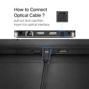 EMK 20m OD4.0mm Toslink Male to Male Digital Optical Audio Cable