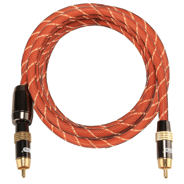 EMK TZ/A 2m OD8.0mm Gold Plated Metal Head RCA to RCA Plug Digital Coaxial Interconnect Cable Audio / Video RCA Cable - free shipping - PMC Jewellery - Order now!
