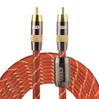 EMK TZ/A 5m OD8.0mm Gold Plated Metal Head RCA to RCA Plug Digital Coaxial Interconnect Cable Audio / Video RCA Cable - RCA Cable by EMK | Online Shopping South Africa | PMC TechLife | Buy Now Pay Later Mobicred
