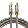 EMK YL-A 1m OD8.0mm Gold Plated Metal Head Toslink Male to Male Digital Optical Audio Cable - Audio Optical Cables by EMK | Online Shopping South Africa | PMC TechLife | Buy Now Pay Later Mobicred