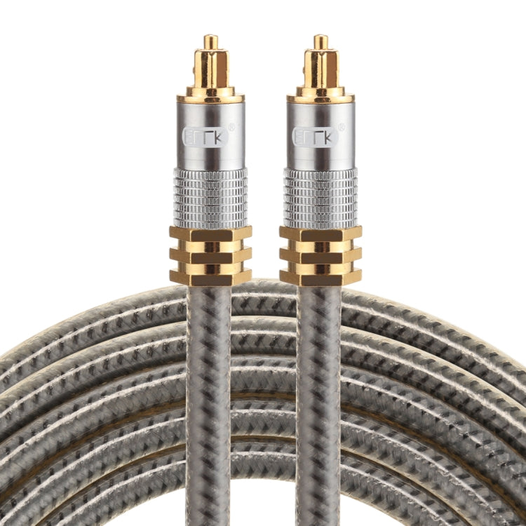 EMK YL-A 2m OD8.0mm Gold Plated Metal Head Toslink Male to Male Digital Optical Audio Cable - free shipping - PMC Jewellery - Order now!