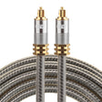 EMK YL-A 2m OD8.0mm Gold Plated Metal Head Toslink Male to Male Digital Optical Audio Cable - free shipping - PMC TechLife - Order now!