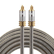EMK YL-A 3m OD8.0mm Gold Plated Metal Head Toslink Male to Male Digital Optical Audio Cable - Audio Optical Cables by EMK | Online Shopping South Africa | PMC TechLife | Buy Now Pay Later Mobicred