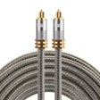 EMK YL-A 5m OD8.0mm Gold Plated Metal Head Toslink Male to Male Digital Optical Audio Cable - free shipping - PMC TechLife - Order now!
