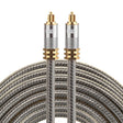 EMK YL-A 8m OD8.0mm Gold Plated Metal Head Toslink Male to Male Digital Optical Audio Cable - free shipping - PMC TechLife - Order now!