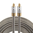 EMK YL-A 15m OD8.0mm Gold Plated Metal Head Toslink Male to Male Digital Optical Audio Cable - free shipping - PMC TechLife - Order now!