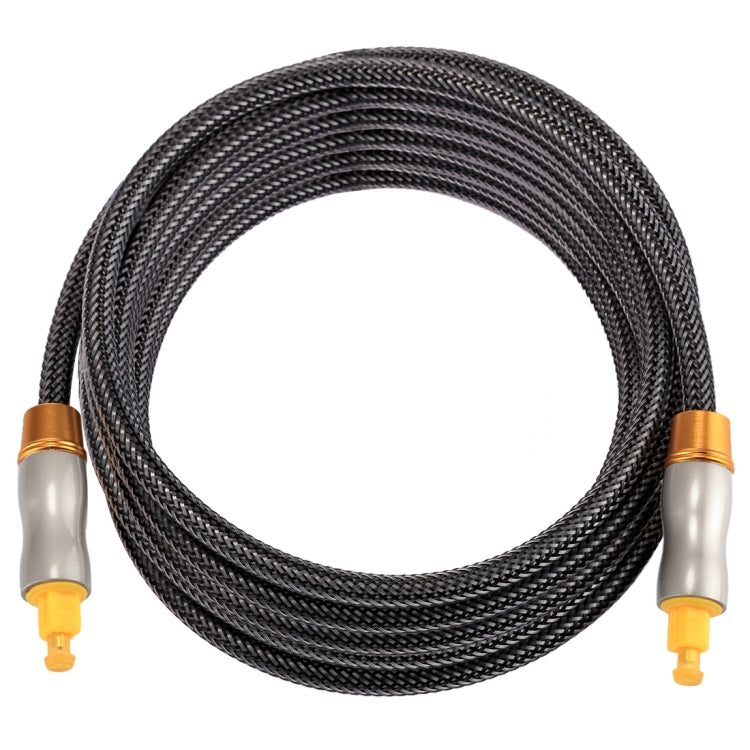 3m OD6.0mm Gold Plated Metal Head Woven Line Toslink Male to Male Digital Optical Audio Cable - Audio Optical Cables by PMC Jewellery | Online Shopping South Africa | PMC Jewellery | Buy Now Pay Later Mobicred