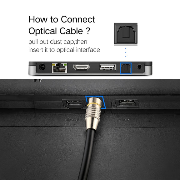 8m OD6.0mm Nickel Plated Metal Head Toslink Male to Male Digital Optical Audio Cable