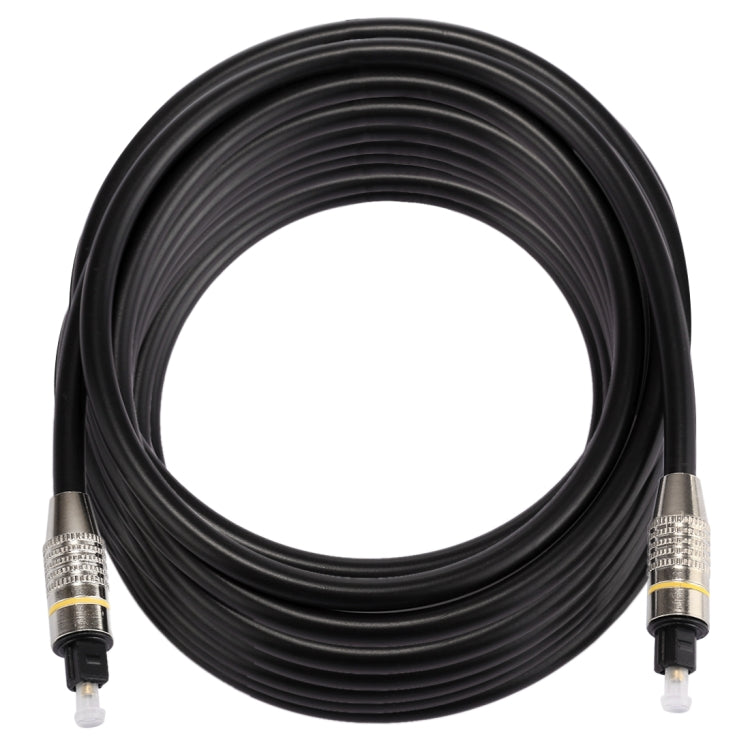 10m OD6.0mm Nickel Plated Metal Head Toslink Male to Male Digital Optical Audio Cable - Audio Optical Cables by PMC Jewellery | Online Shopping South Africa | PMC Jewellery | Buy Now Pay Later Mobicred