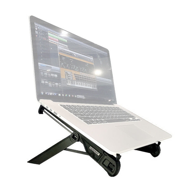 NEXSTAND Laptop Height Extender Holder Stand Folding Portable Computer Heat Dissipation Bracket, Size: 27x3.9x3.6cm(Black) - MacBook Holder by PMC Jewellery | Online Shopping South Africa | PMC Jewellery | Buy Now Pay Later Mobicred